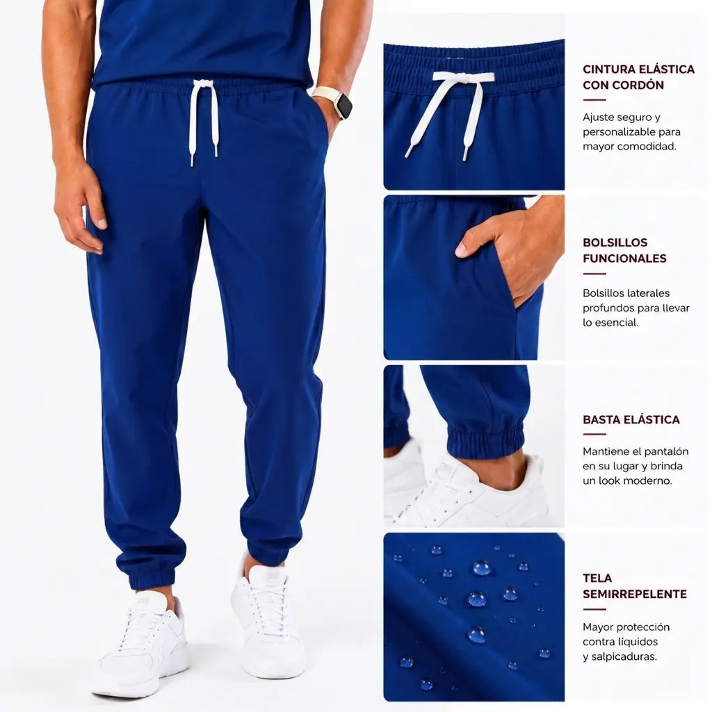 Scrub Jogger para Caballero Tela Microfibra