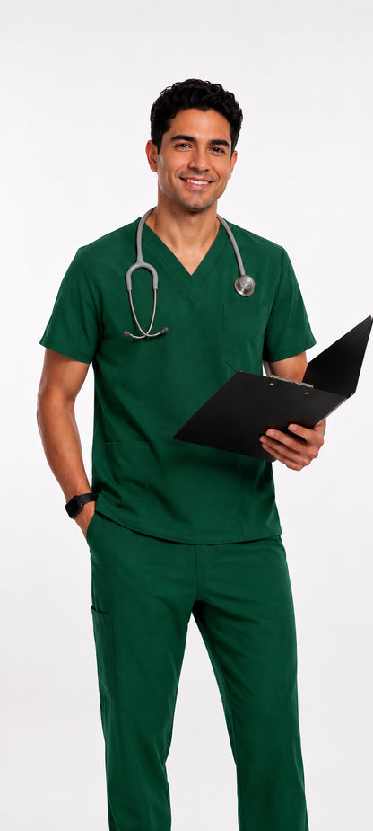 Scrub corte Recto para Caballero Antifluido