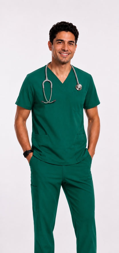 Scrub corte Recto para Caballero Antifluido